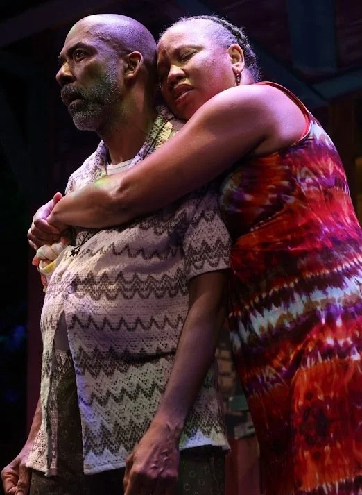 Melanie Matthews and Brian Richardson in Blooming in Dry Season at WP Theater